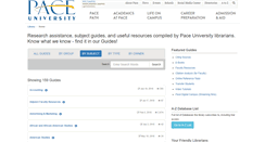 Desktop Screenshot of libguides.pace.edu